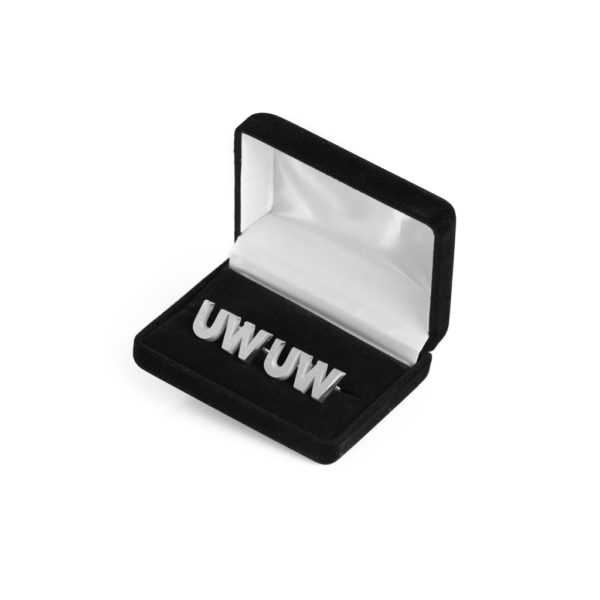 Cufflinks "UW", silver