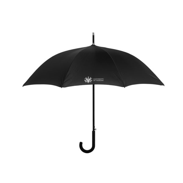 Umbrella with the UW logo