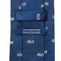 Jedwabny krawat z literami „UW”