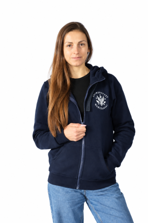 Bluza granatowa z suwakiem